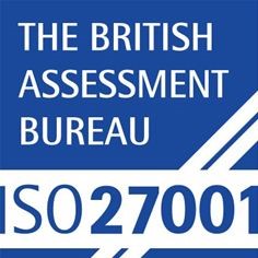 A British Assessment Bureau ISO 27001 accreditation badge
